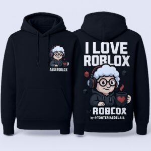doña roblox Sudadera  Afelpada Estampado Espalda completa diseñada por Doña Roblox